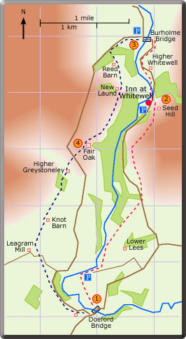 map Hodder Walks Stage 3